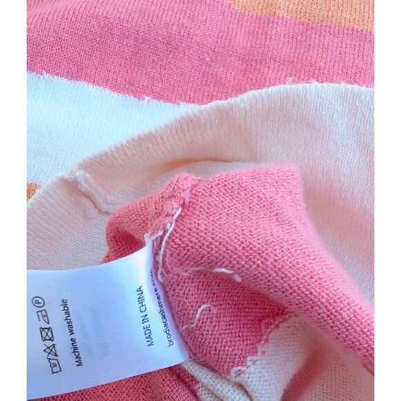 WISPR Brodie Sweater Sunset Victory Crew Neck Silk Blend Small READ Swift Lover - Picture 7 of 16